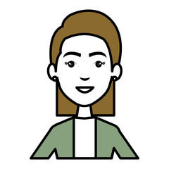 businesswoman avatar character icon vector illustration design