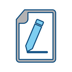 Sheet of paper with a bent corner