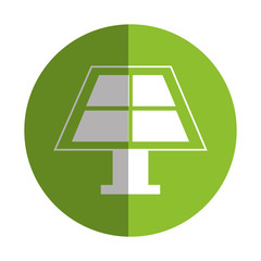 panel solar ecology icon vector illustration design
