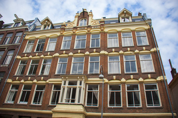 Fototapeta na wymiar The house in Amsterdam, Netherlands