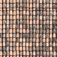 roof clay tiles, seamless texture