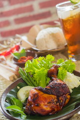 Grilled chicken with chili