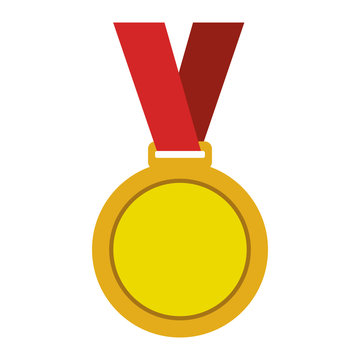 Championship medals isolated icon vector illustration design