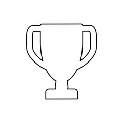 Trophy cup champiomship vector ilustration icon win