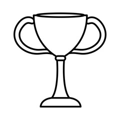 trophy cup isolated icon vector illustration design
