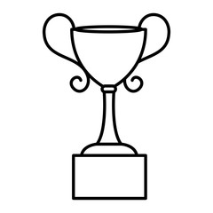 trophy cup isolated icon vector illustration design