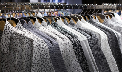Obraz premium cotton shirt pattrn line of man fashion