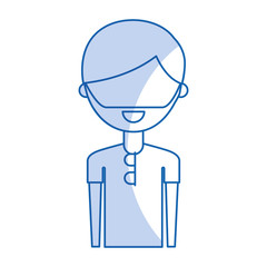 young man with summer fashion vector illustration design