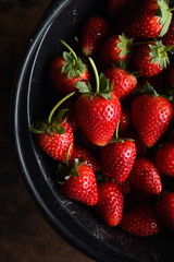 Fresh ripe perfect strawberry 