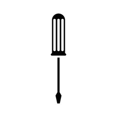 screwdriver tool icon over white background. vector illustration