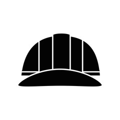 safety helmet icon over white background. vector illustration