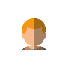 man avatar icon over white background. colorful design. vector illustraiton