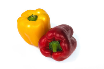 Organics Bell pepper isolated on white background