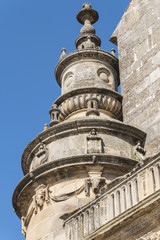 Fototapeta na wymiar Savior Chapel (El Salvador) detail facade, Ubeda, Jaen, Spain