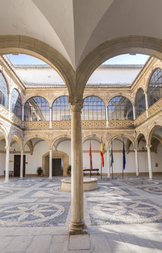 Vazquez de Molina Palace (Palace of the Chains) courtyard, Ubeda, Spain