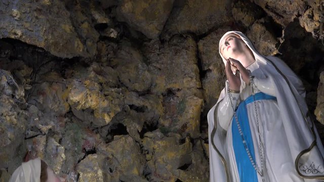 The Blessed Virgin Mary in cave