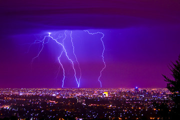 Lightning over Adelaide