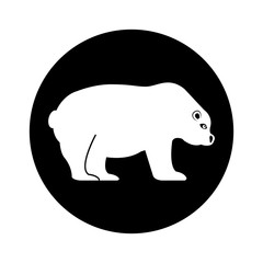 polar bear isolated icon vector illustration design