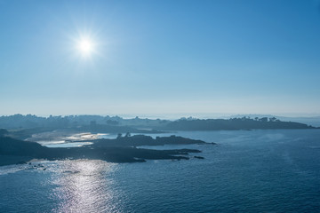 Obraz premium Coast of Brittany at Saint Briac near Saint Malo, France