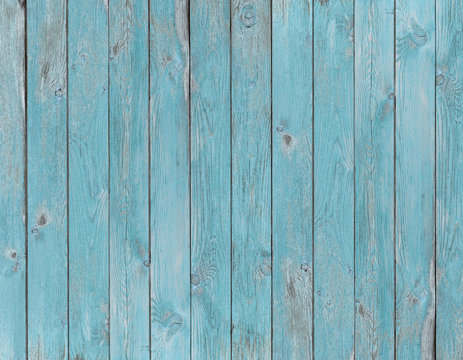 Fototapeta blue old wood planks texture or background
