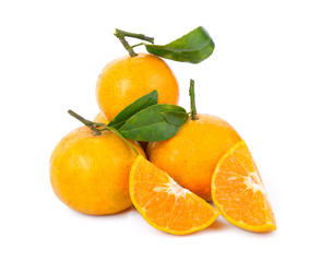 an orange on a white background
