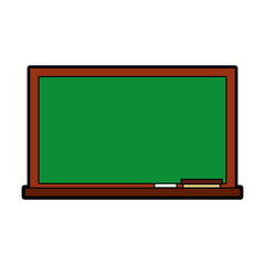 chalkboard school isolated icon vector illustration design
