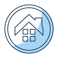 house exterior seal isolated icon vector illustration design