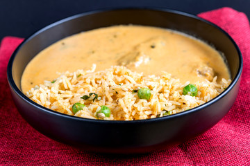 Handmade Indian curry chicken rice