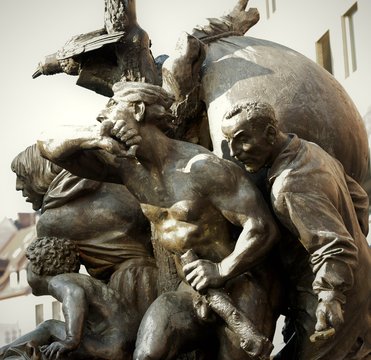 sculpture "Narrenschiff" a Nuremberg