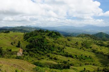 Obraz premium Typical hills landscape on an island Timor in Indonesia