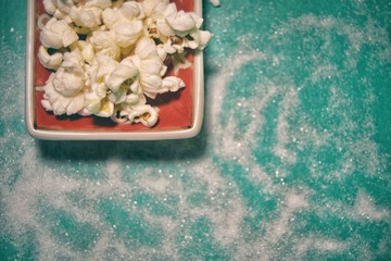 red popcorn sugar food