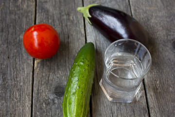 Close up of various colorful raw vegetables