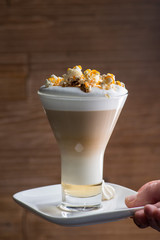 Bright cocktail on the bar