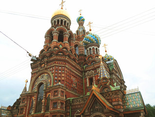 Church of the Savior on Spilled Blood, one of the main sights of St. Petersburg, Russia - June 2016