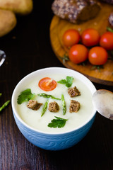 Fresh asparagus soup