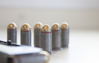 cartridges for a Makarov pistol of 9 mm calibre and 1 clip
