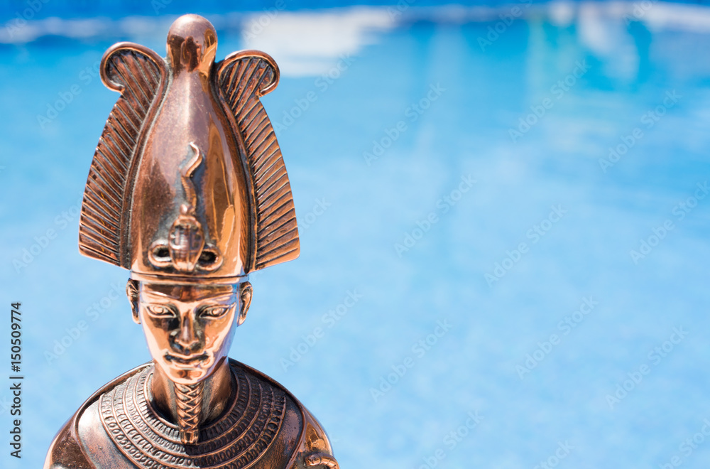 Wall mural figurine of osiris, egyptian god