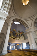 Fototapeta premium Interior of Helsinki cathedral in the Finnish capital
