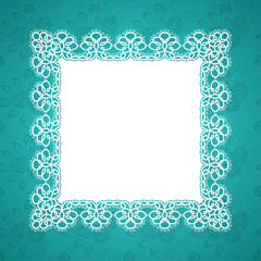 Lace square frame