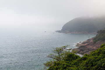 Lagoon Cau Hai. View from one of most beautiful railway route from Hue to Da Nang