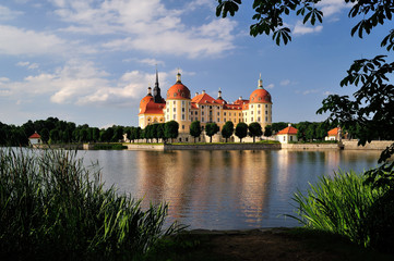 Barockschloss Schloss Moritzburg, Moritzburg, Sachsen, Deutschland