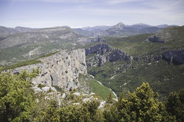 Fototapeta na wymiar Canyon du Verdon in Südfrankreich