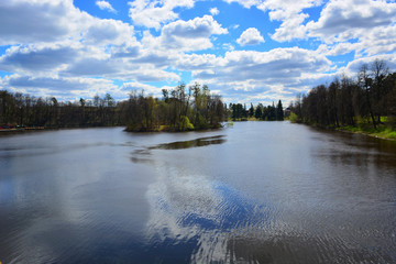 Island on Ucha river (Moscow region)