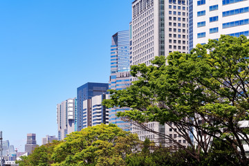 品川駅周辺の都市風景