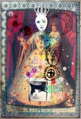 Poster Esoterische und astrologische Graffiti, Fetzen und Collagen © Rosario Rizzo