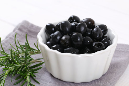 black olives with rosemary