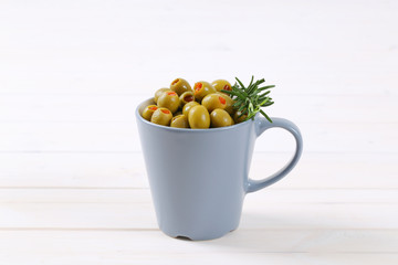 stuffed green olives
