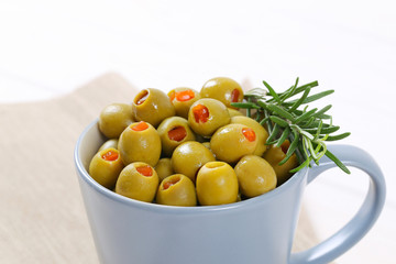 stuffed green olives