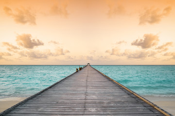 Steg auf den Malediven (Still/ Ohne Begrenzung), Holiday Island, Dhiffushi