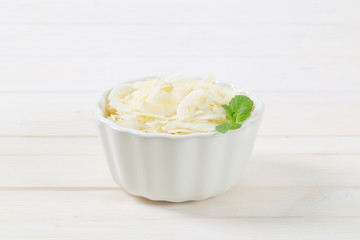 bowl of coconut chips